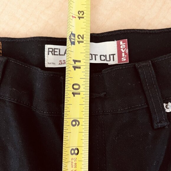 NWOT Levi's 550 Women Black Denim Jeans Sz 10M Relaxed Boot Cut Stretch Mid Rise - Picture 9 of 10